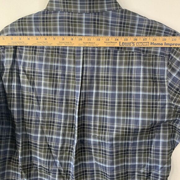 APT 9 Shirt Men XL Button Up Plaid Cotton Casual Corpcore Workwear Office New - Picture 4 of 11